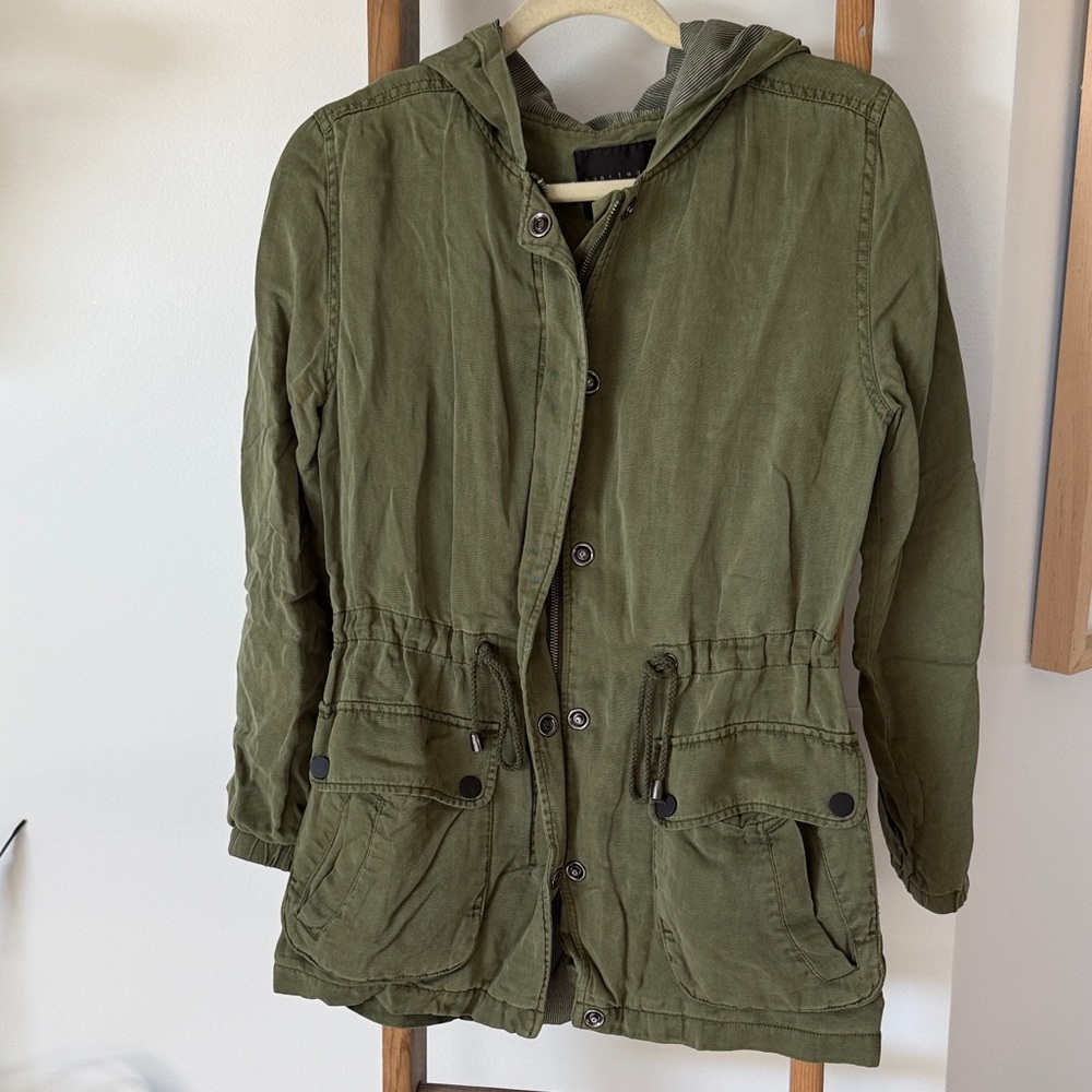 Sanctuary Striped Olive Jacket